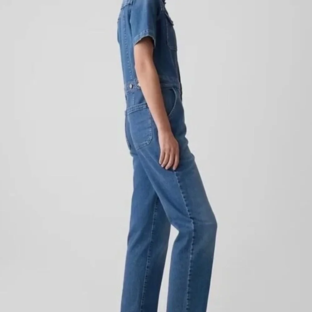 Gap Denim Jumpsuit Medium Indigo Size 10 - Picture 4 of 6